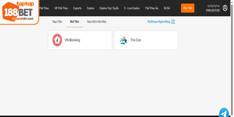 Đăng Ký 188BET - Thao Tác Nhanh Chóng Chỉ Vài Phút 7 Quy trình rút tiền 188BET đơn giản cho mọi người